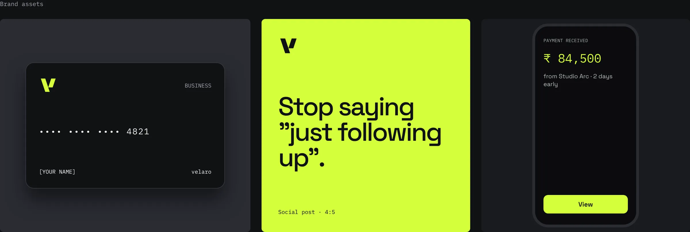 Velaro brand assets