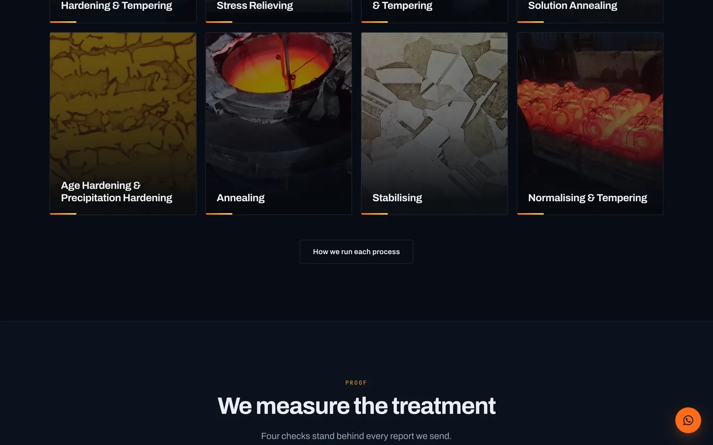 Everest Heat Treaters website, view 2