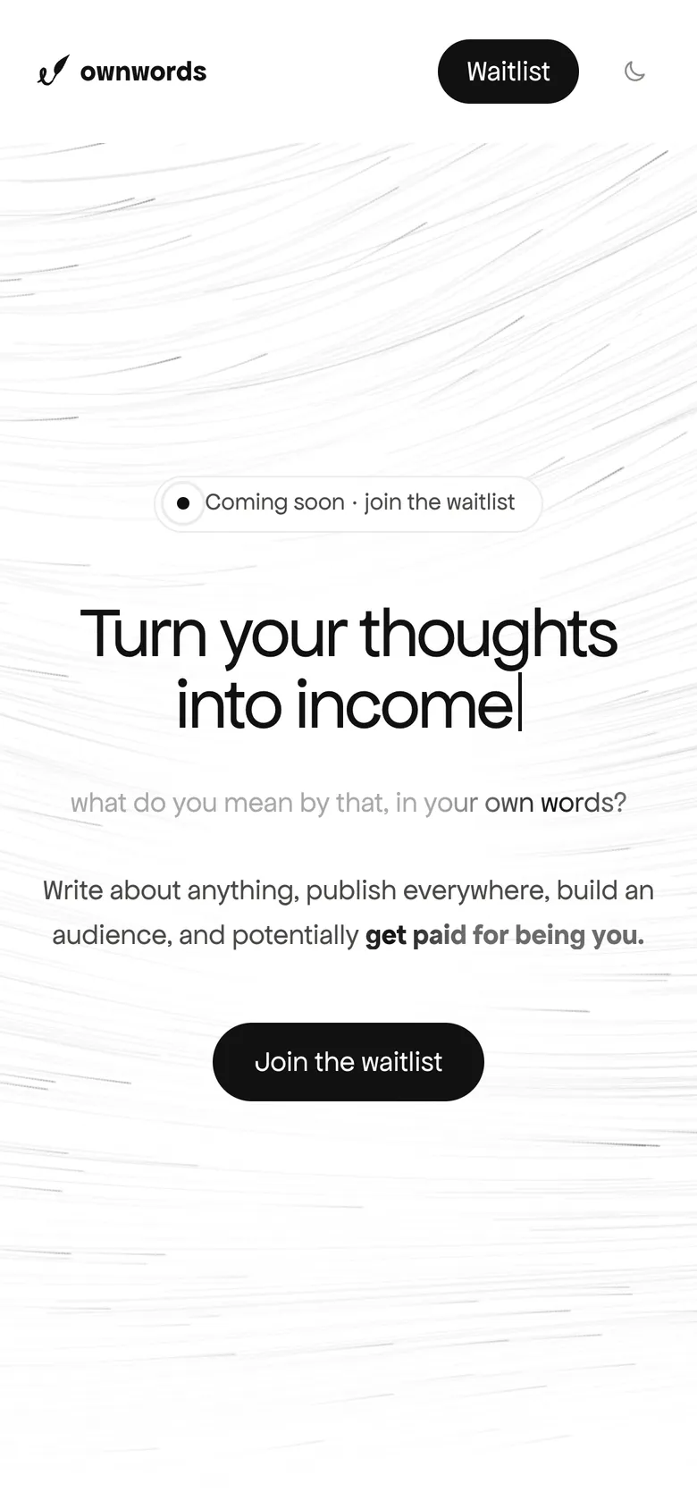 ownwords on mobile